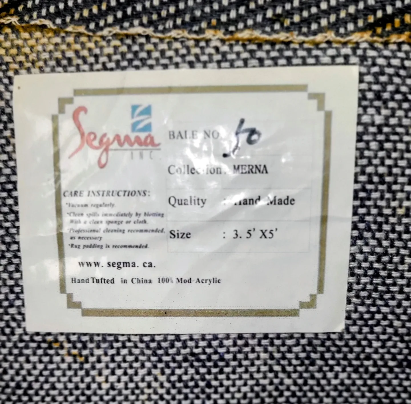 Segma MERNA Hand-Tufted Area Rug - 3.5' x 5' image indicator(4)