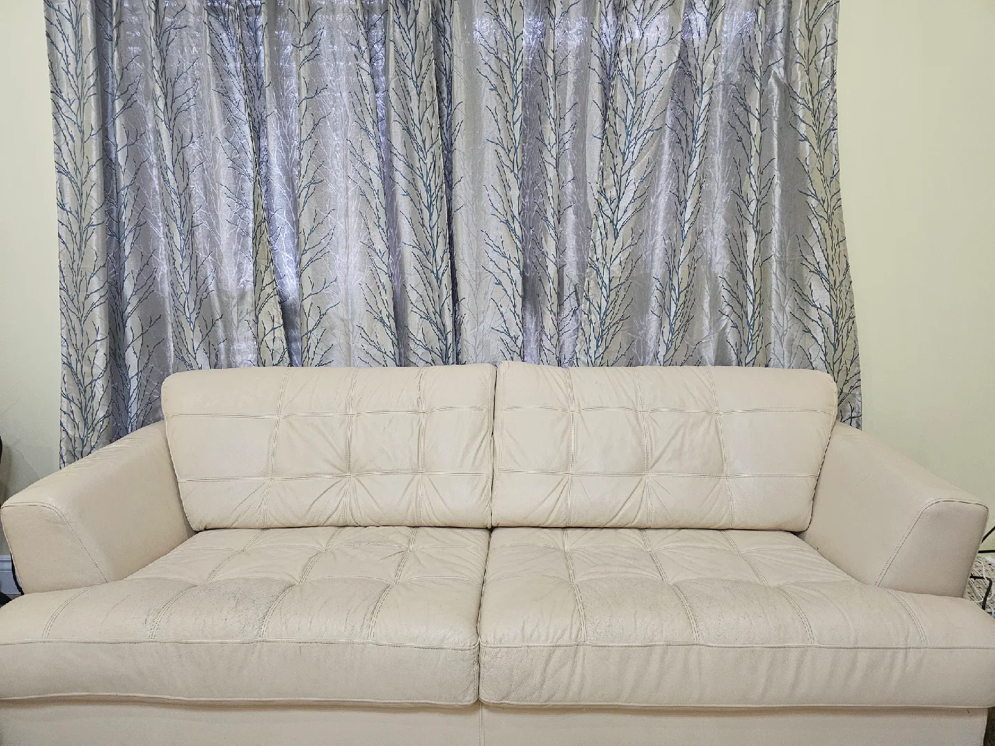 🛋️ Genuine Leather Sofa – $250 (Originally $3000 from Leon’s) image indicator(2)