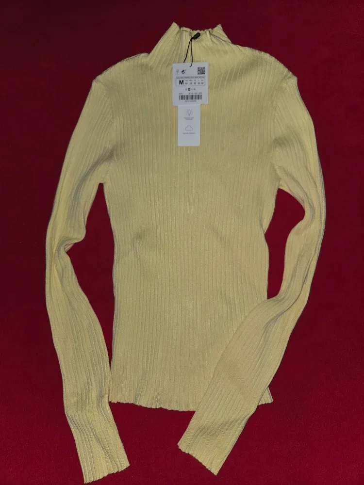 Zara Yellow Turtleneck