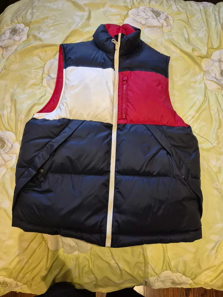 Tommy Hilfiger Puffer Vest - Red, White, & Blue