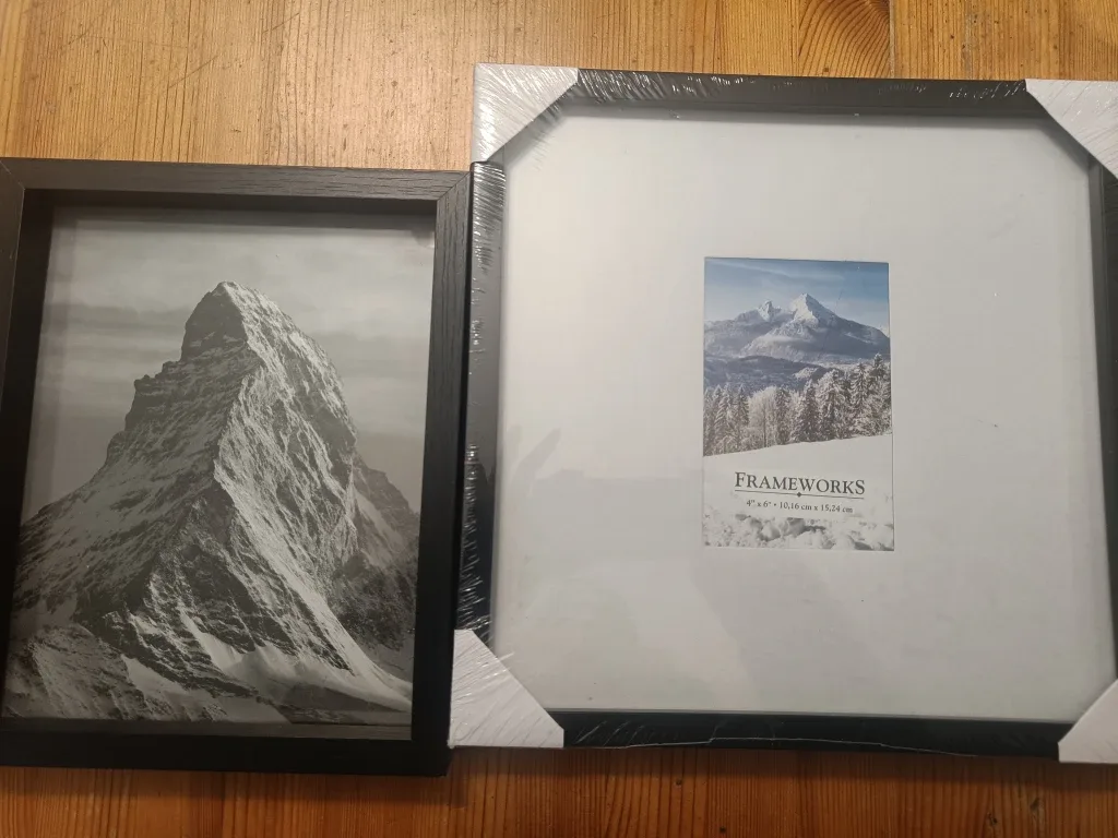 Frameworks Picture Frames, Black, 4x6 & 8x8 image indicator(2)