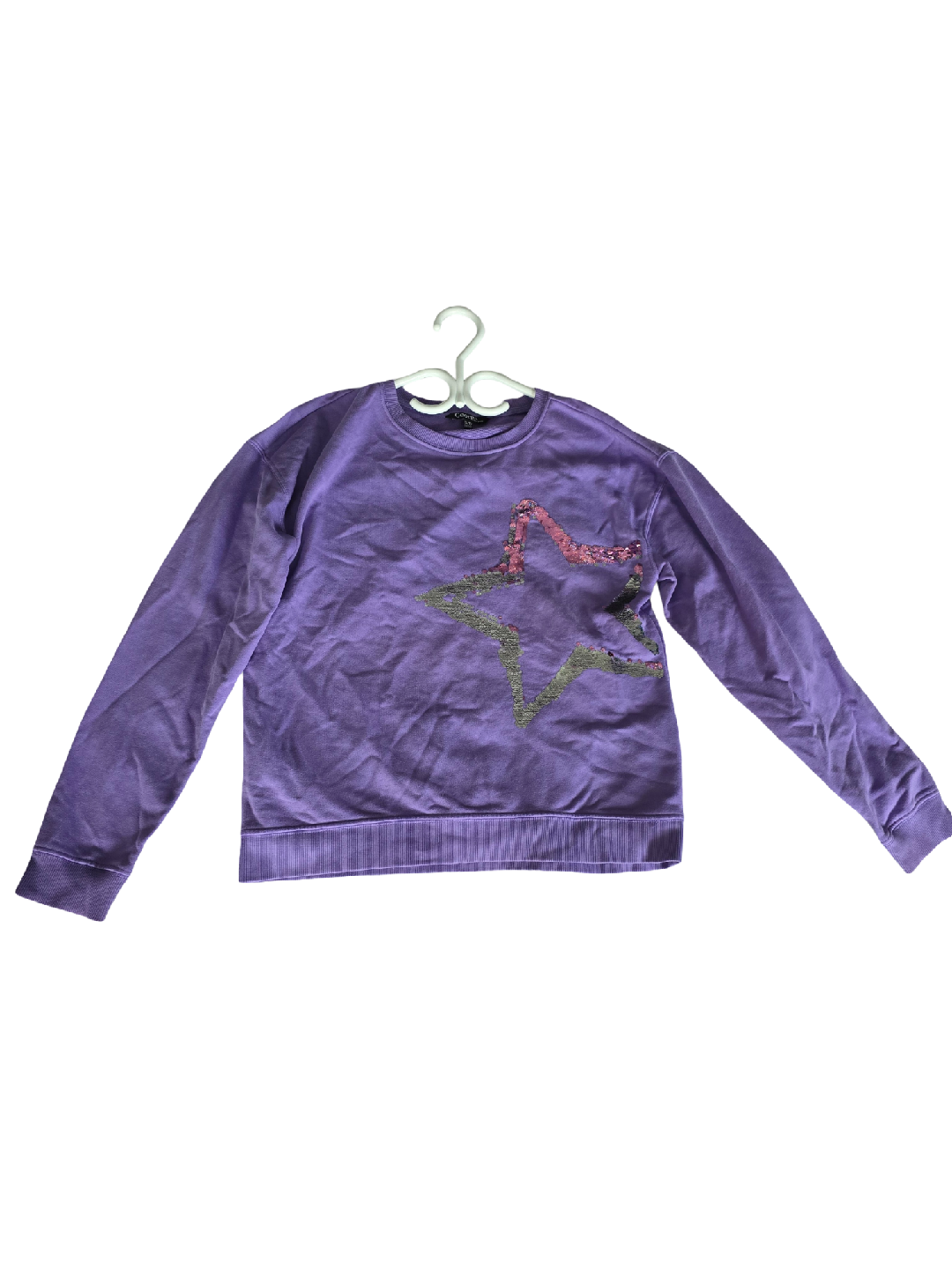 Purple Star Sequin Sweatshirt - photo 2