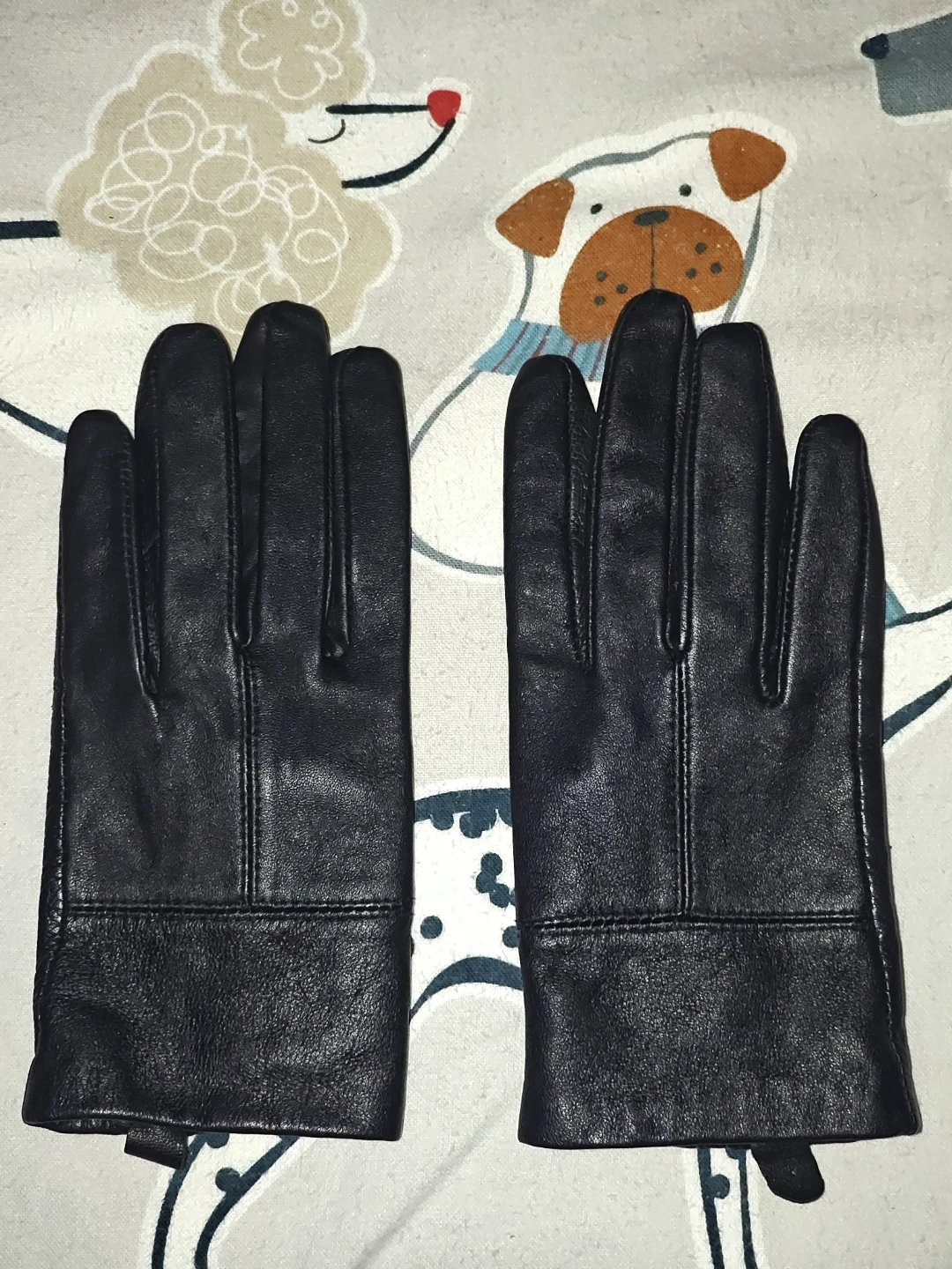 Faux Leather Gloves