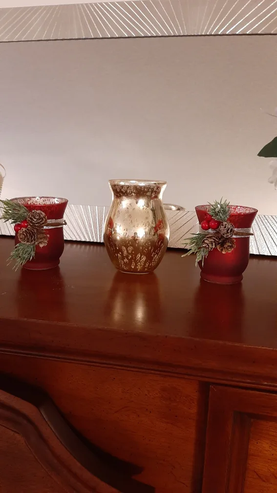 Candle Holders - Set of 2 And  Vase image indicator(3)