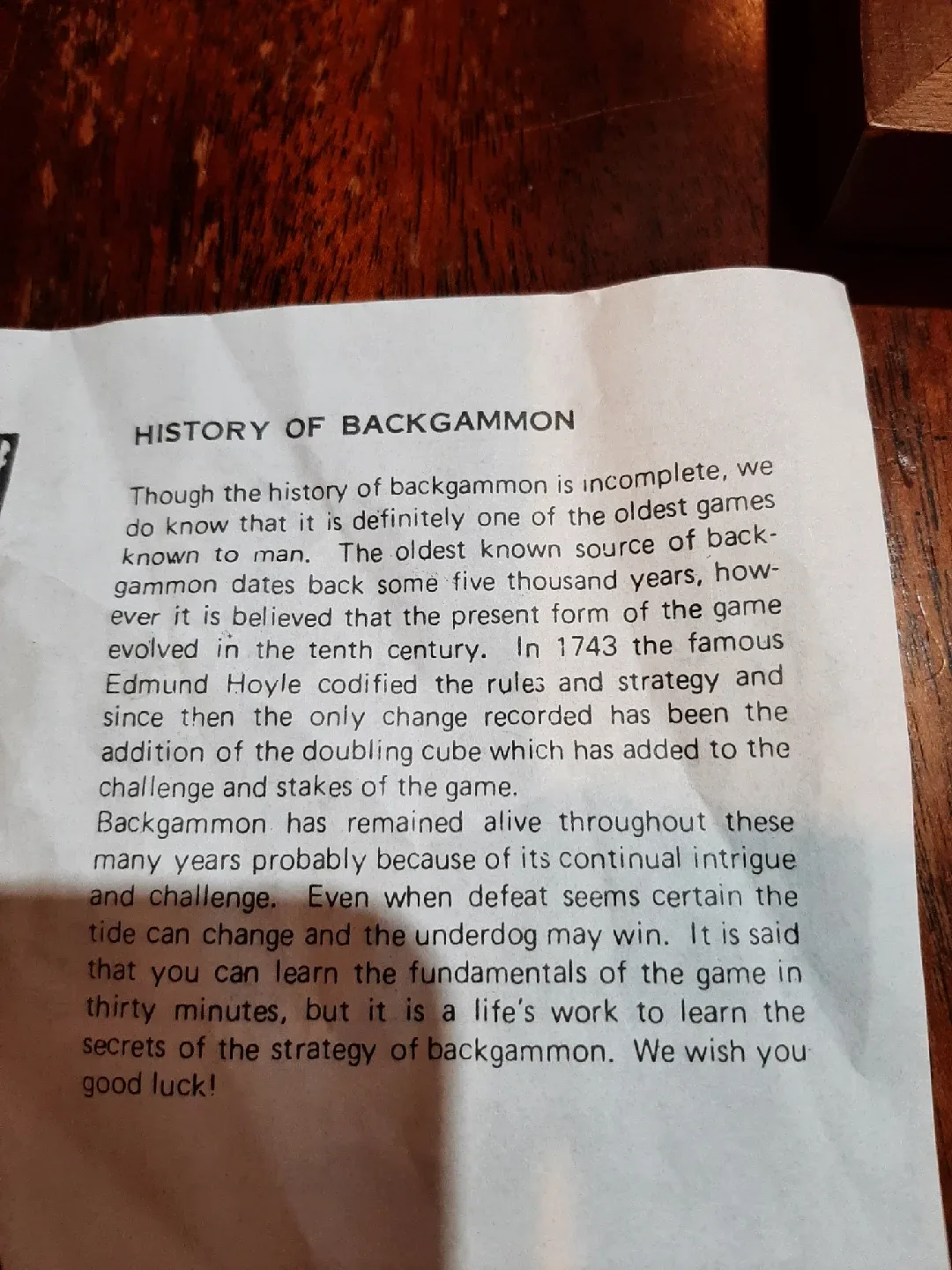 Vintage Backgammon Set with Pieces image indicator(2)