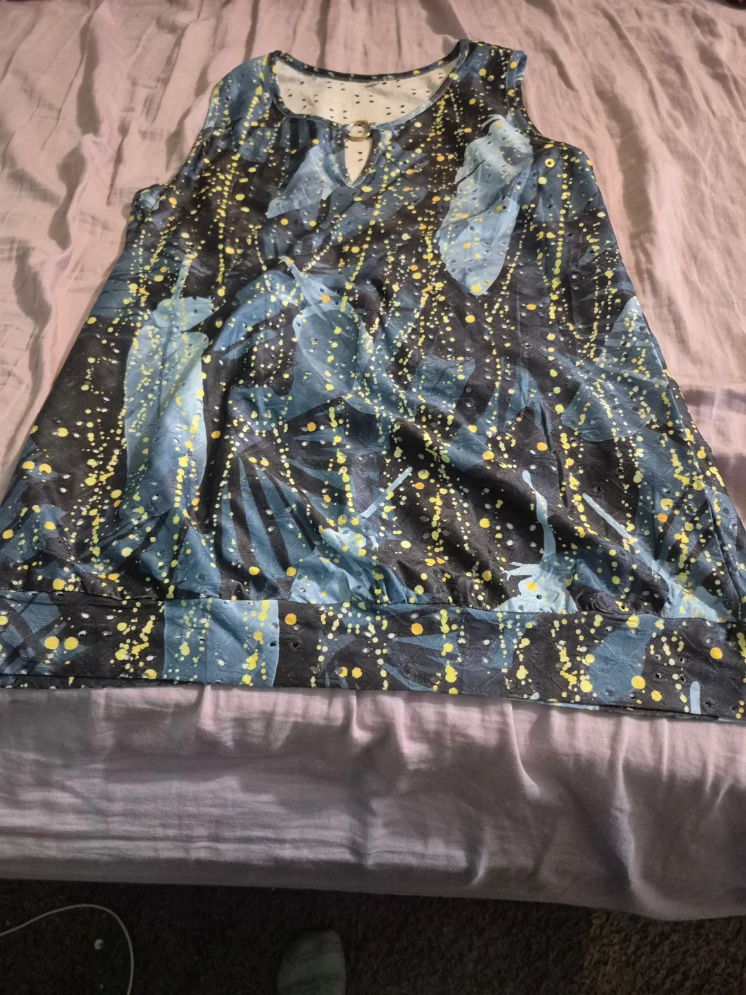 Ladies' Tank Top - Blue/Yellow & Pink image indicator(2)