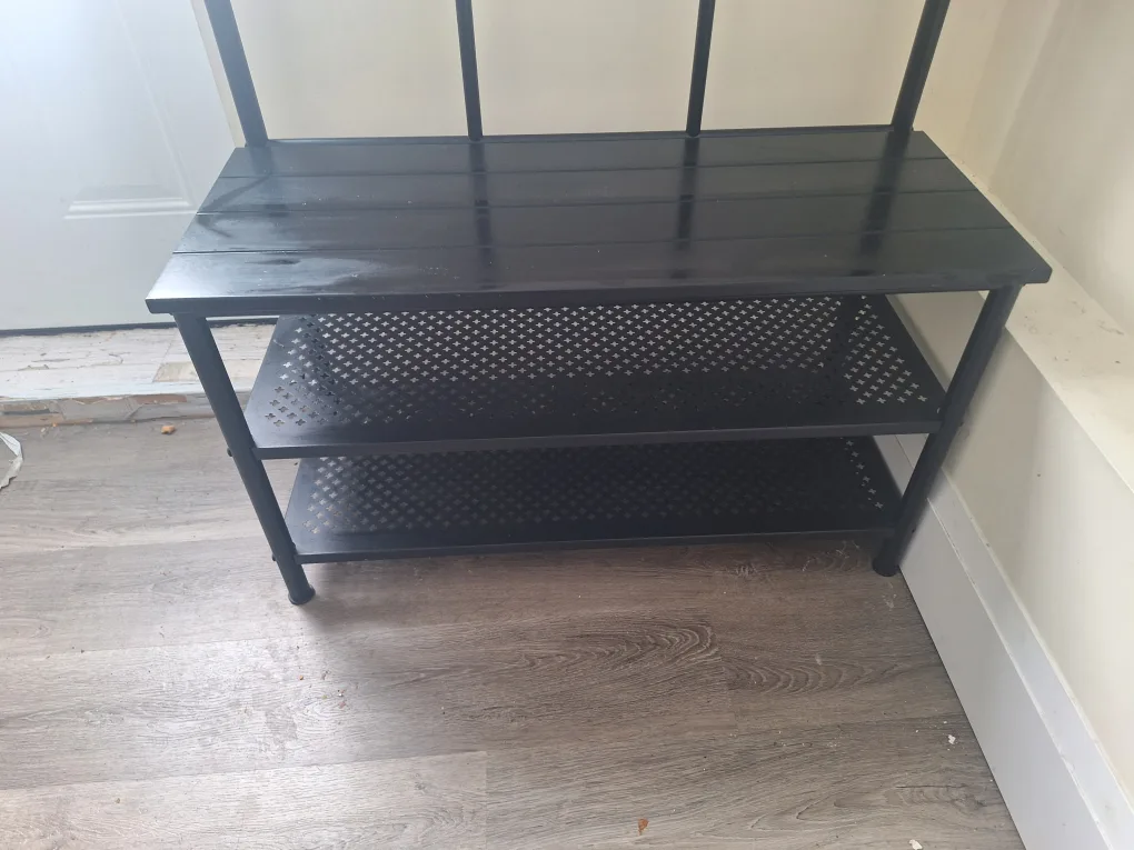 Black Hall Bench and Shoe/coat Storage image indicator(2)