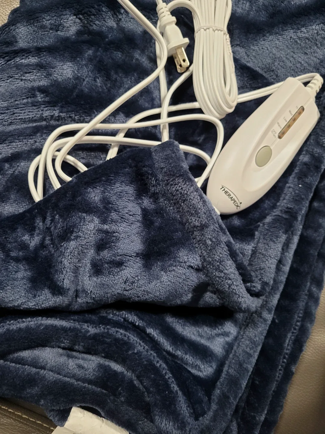 Therapedic Heated Blanket - Blue NEW image indicator(2)