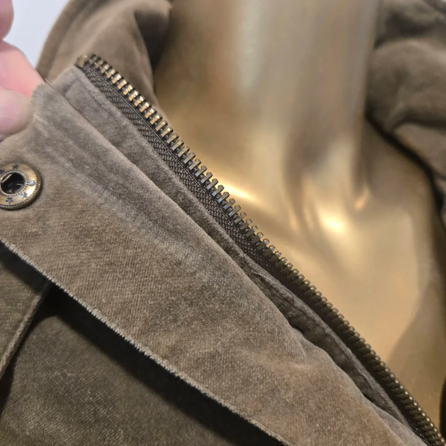 Vintage BESS Olive Green Corduroy Duffle Jacket image indicator(4)