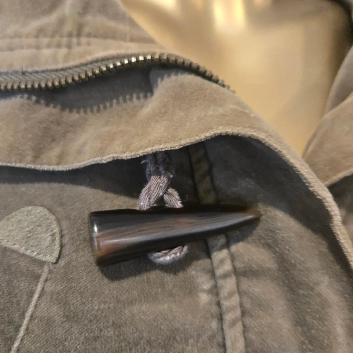 Vintage BESS Olive Green Corduroy Duffle Jacket image indicator(6)