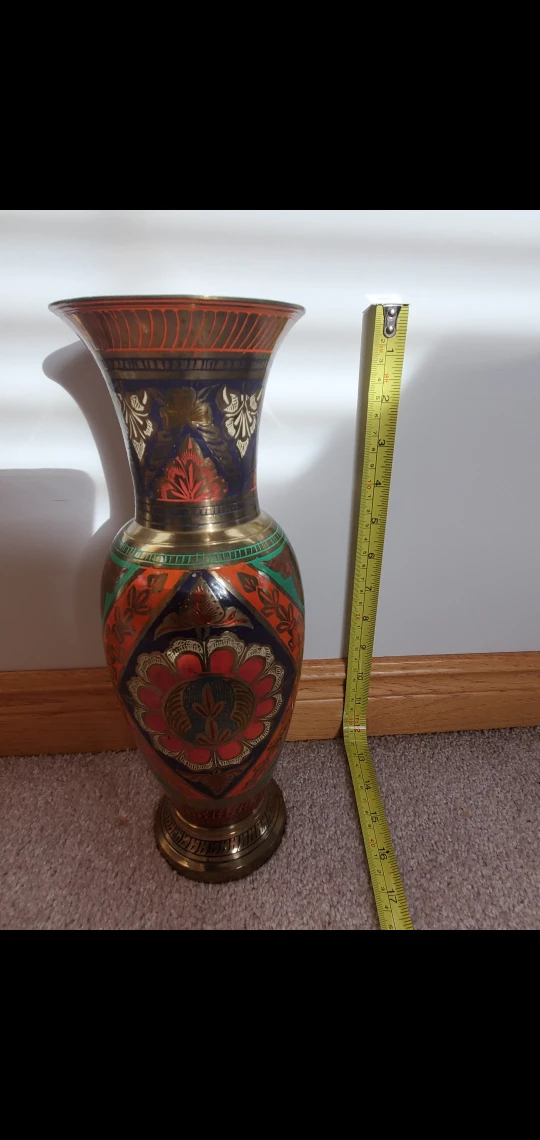 Decorative Brass Vase - Made in India