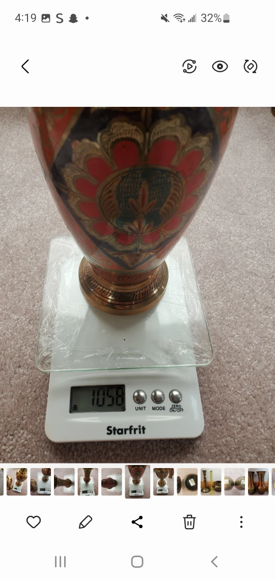 Decorative Brass Vase - Made in India - photo 2