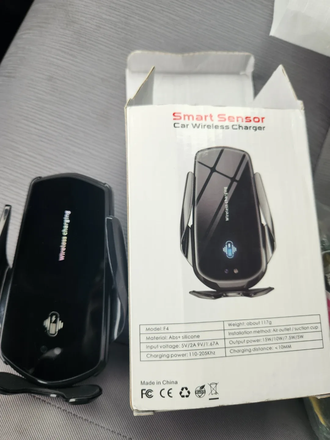 Smart Sensor Car Wireless Charger - New in Box