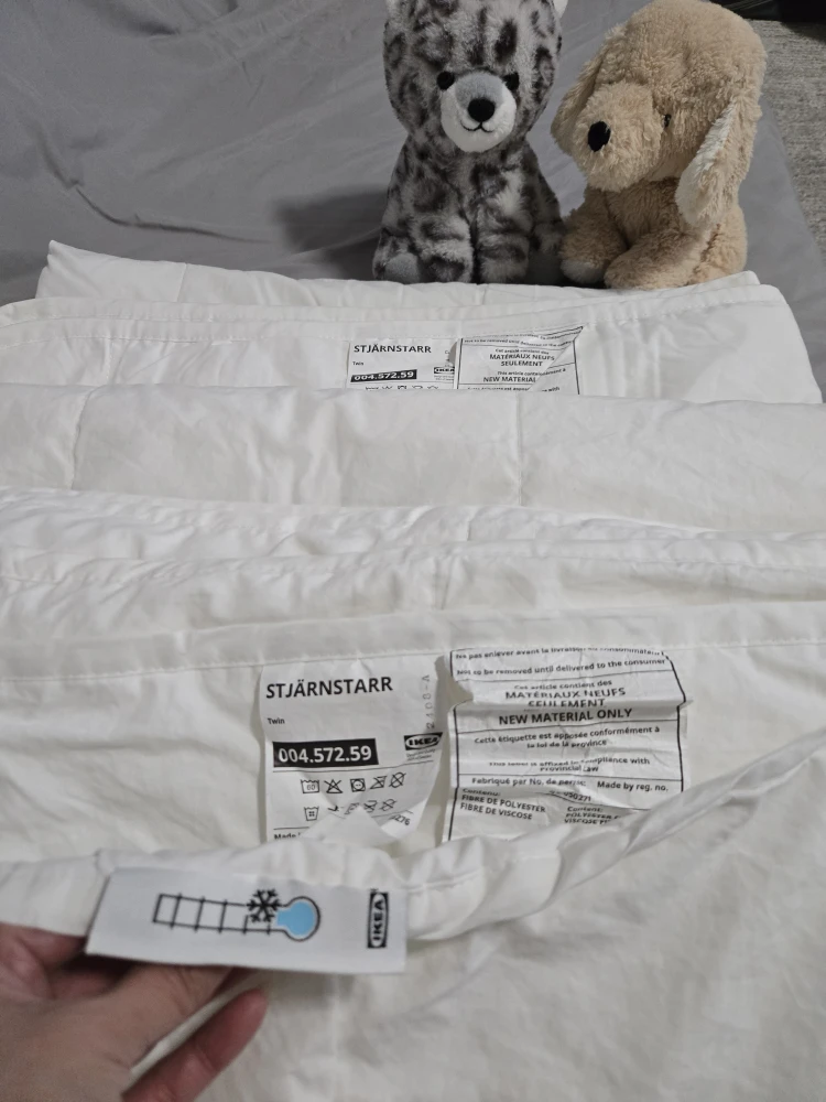 IKEA STJÄRNSTARR Twin Duvet, Cool, White - photo 2