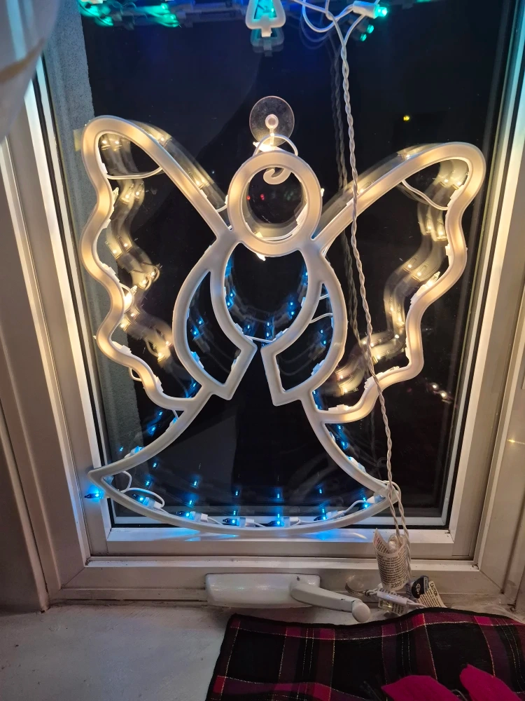 Christmas Window Lights - Angel