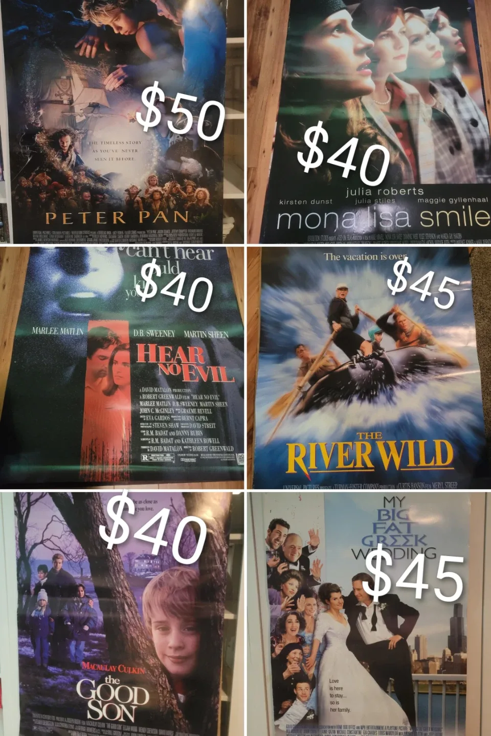 Vintage movie theater display posters Original 27x40 image indicator(5)