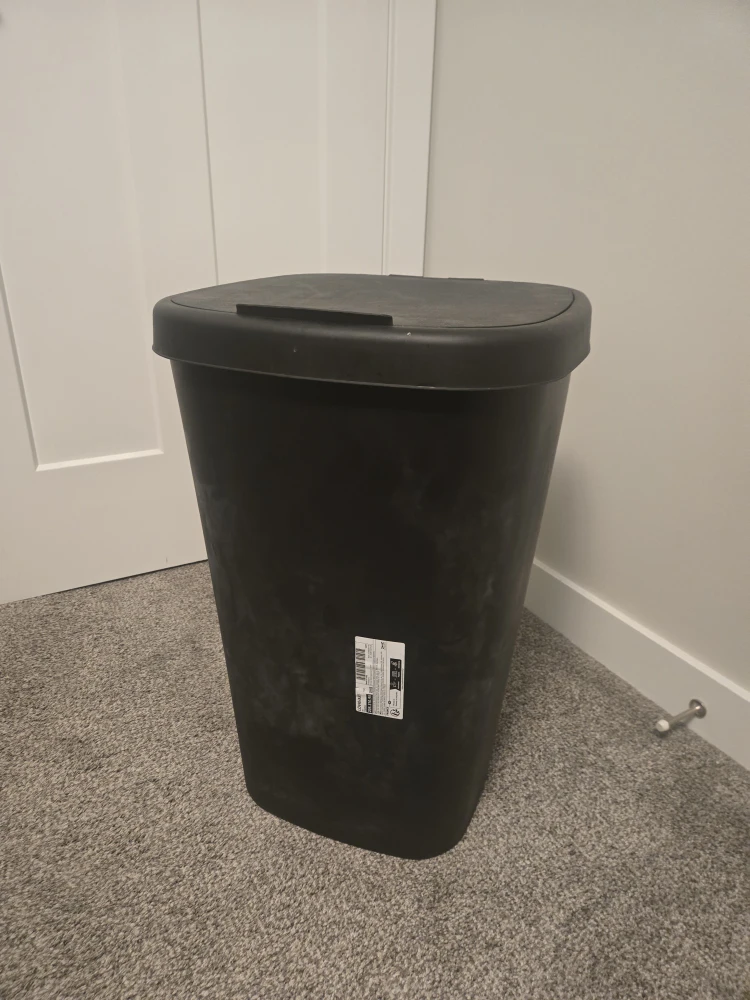 IKEA LÖVKVAST Bin with Lid, Black, 50L - photo 3