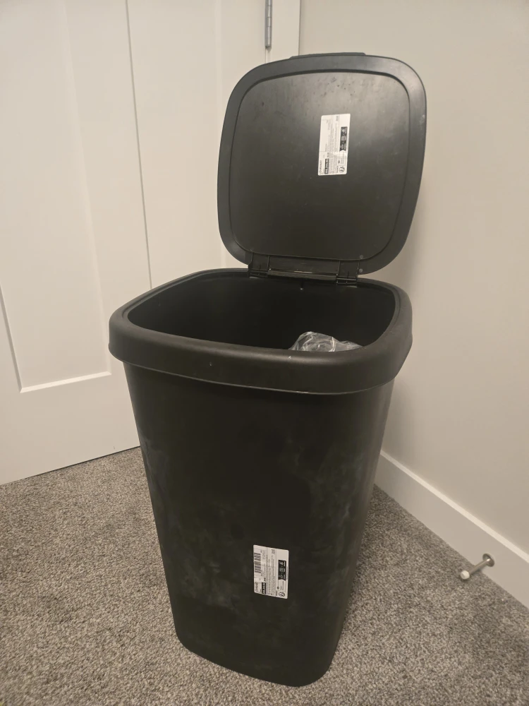 IKEA LÖVKVAST Bin with Lid, Black, 50L - photo 4