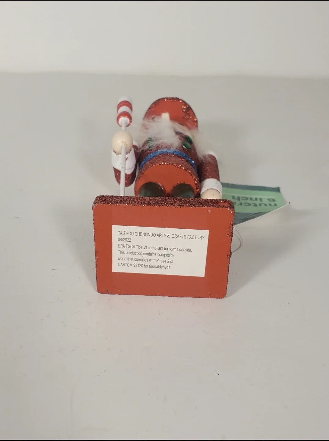 Christmas Red Glitter Nutcracker Holiday Home Décor 6 Inches image indicator(7)