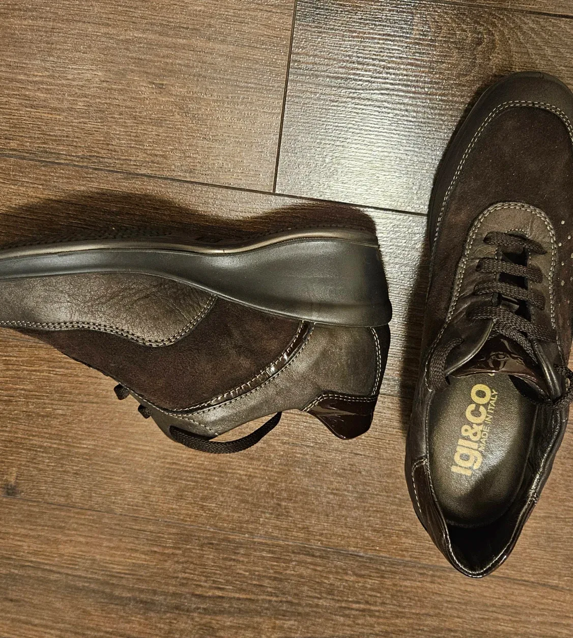 Igi&Co Brown Leather Shoes - Size 37 image indicator(2)