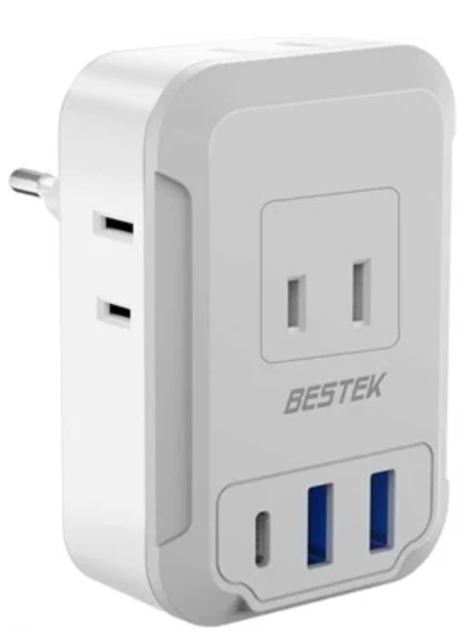 BESTEK Wall Outlet Expander with USB Ports