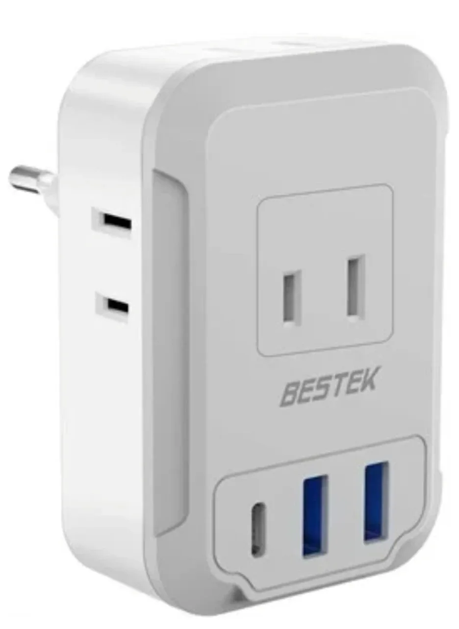 BESTEK Wall Outlet Expander with USB Ports