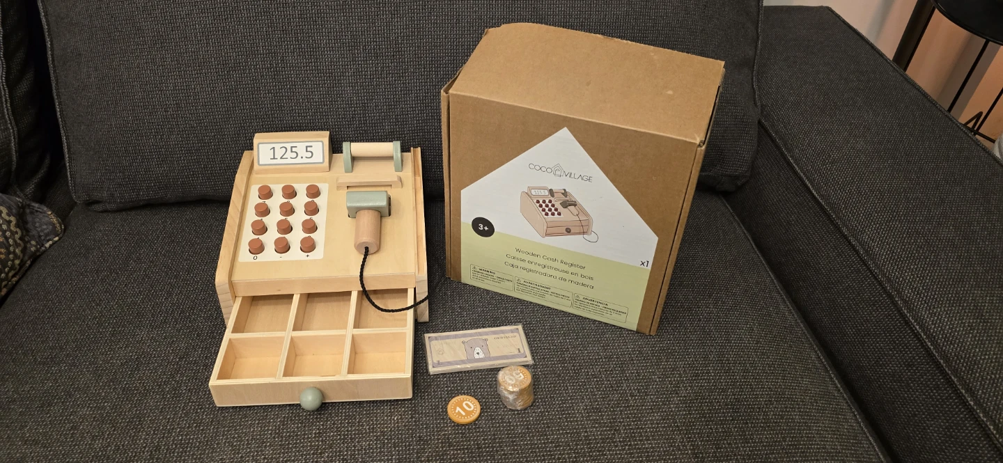 Coco Village Wooden Cash Register (3+) - New in Box!