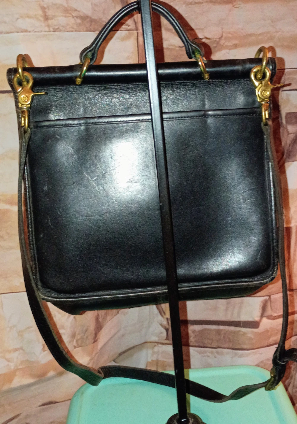 Coach Black Leather Willis Crossbody top handle Bag - photo 3