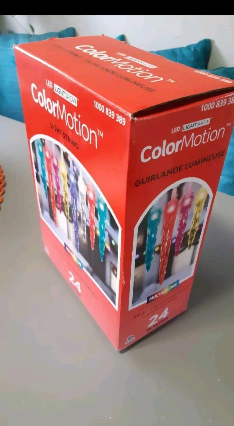 Brand New In Box ColorMotion LED Lightshow Icicle String Lights image indicator(3)