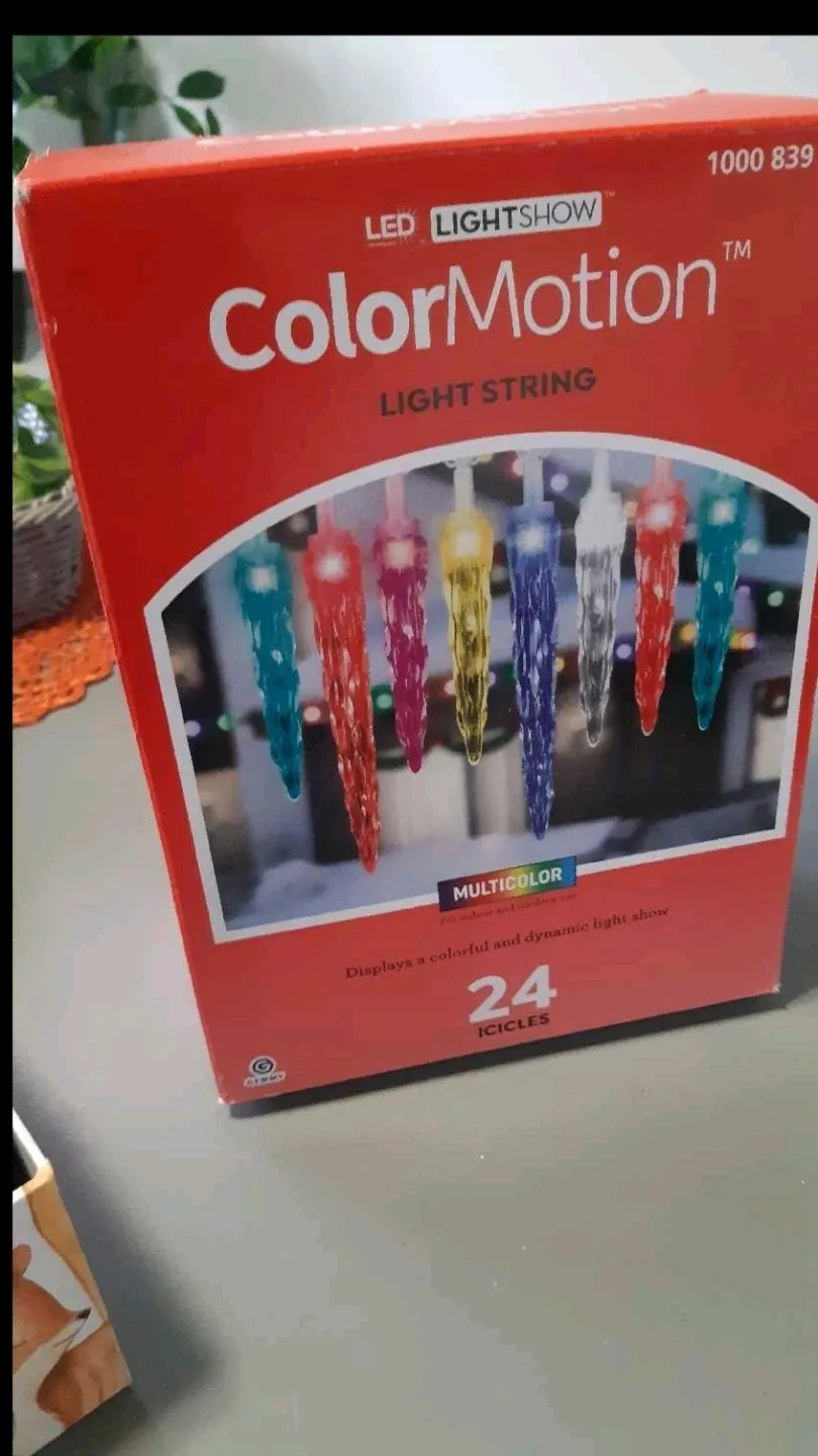 Brand New In Box ColorMotion LED Lightshow Icicle String Lights image indicator(4)