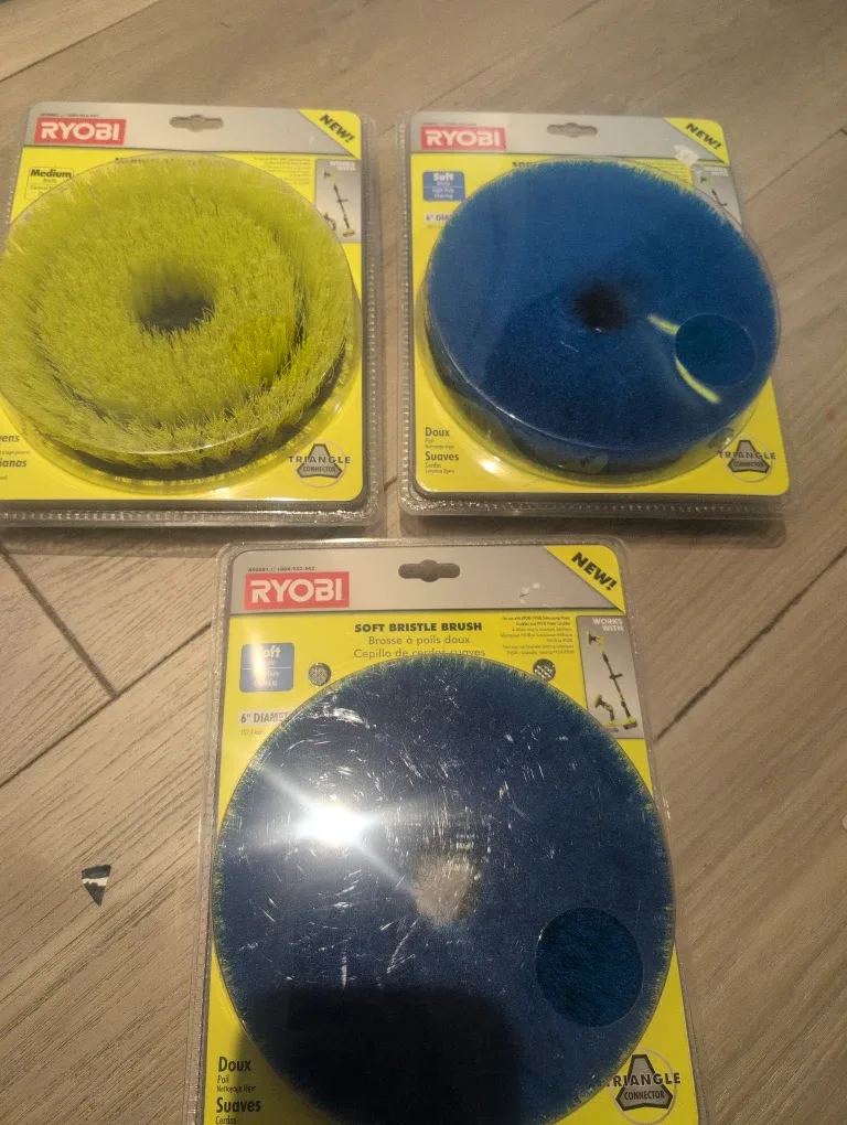 Ryobi 6" Soft Bristle Brush - New!