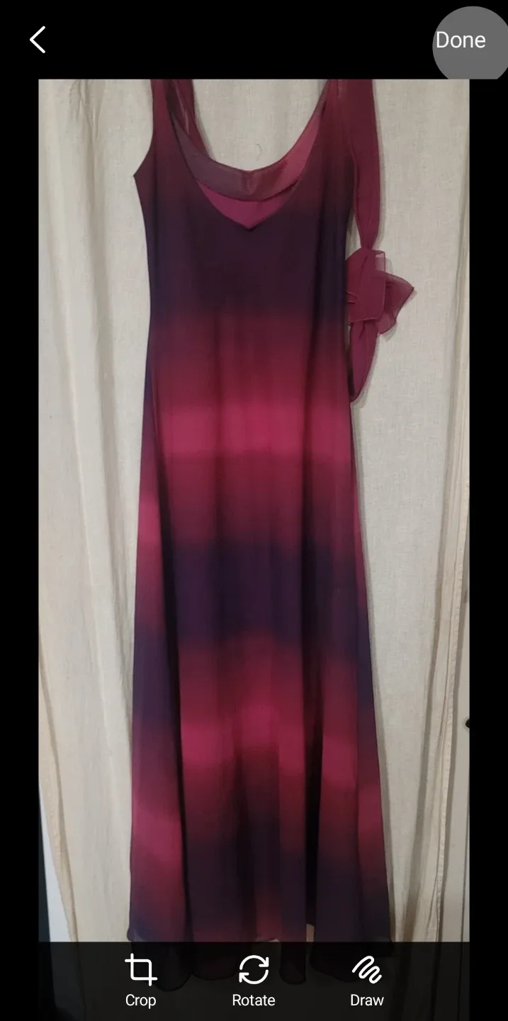 Nu Mode Ombre Dress with Scarf image indicator(2)