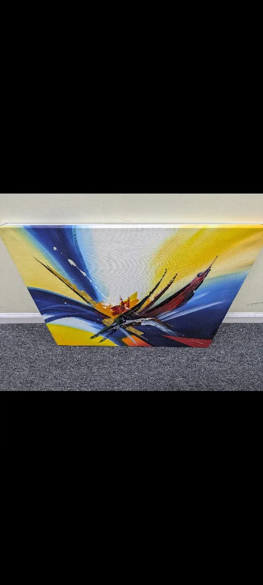 Abstract painting on canvas