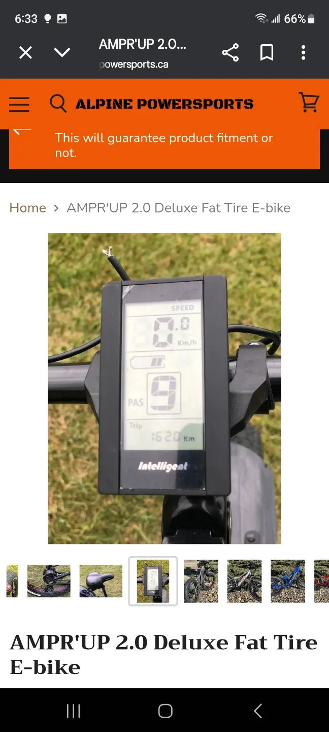 AMPR'UP 2.0 Deluxe Fat Tire E-bike image indicator(3)