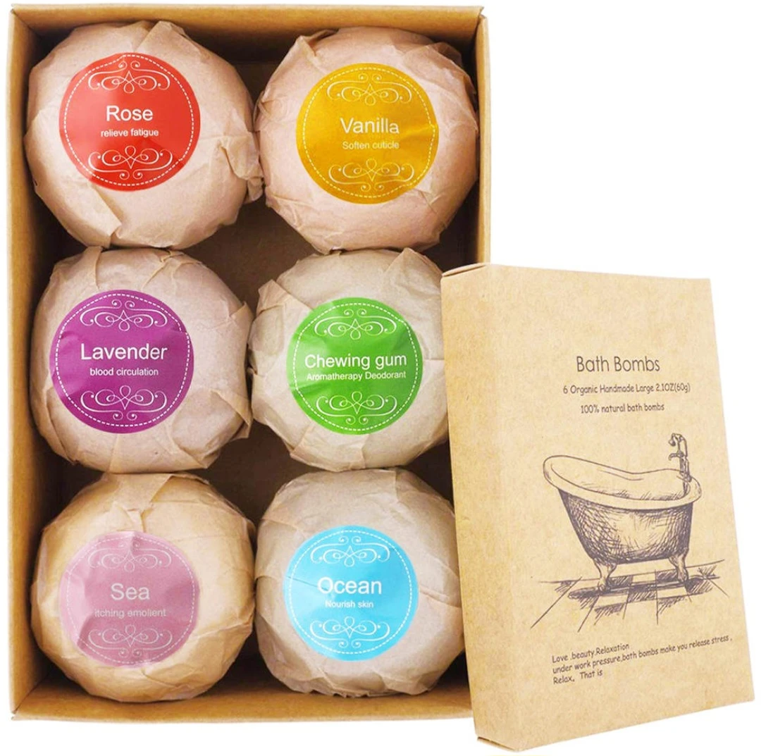 Bath Bombs - 6 Organic Handmade Large🥕 - photo 2