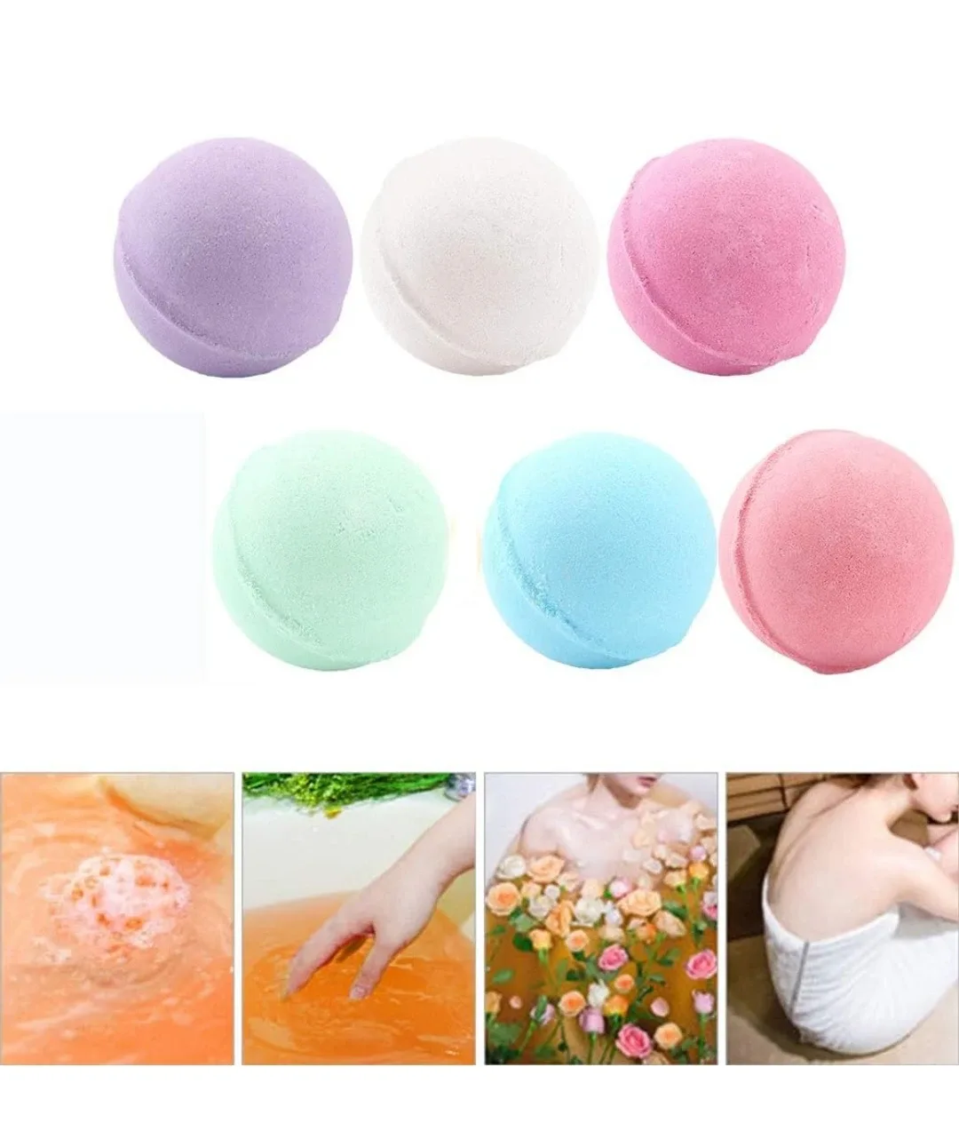 Bath Bombs - 6 Organic Handmade Large🥕 image indicator(4)