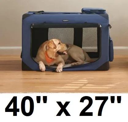 FOLDABLE DOG CARRIER WITH METAL FRAME AND POCKETS xxxl 40'' X 27 thumbnail