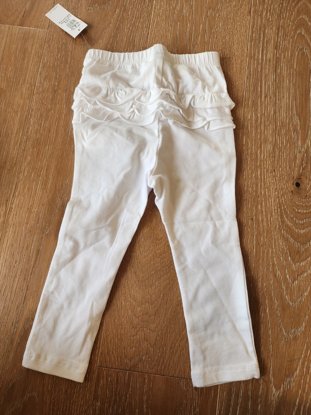 Old Navy White Ruffle Leggings, 18-24M