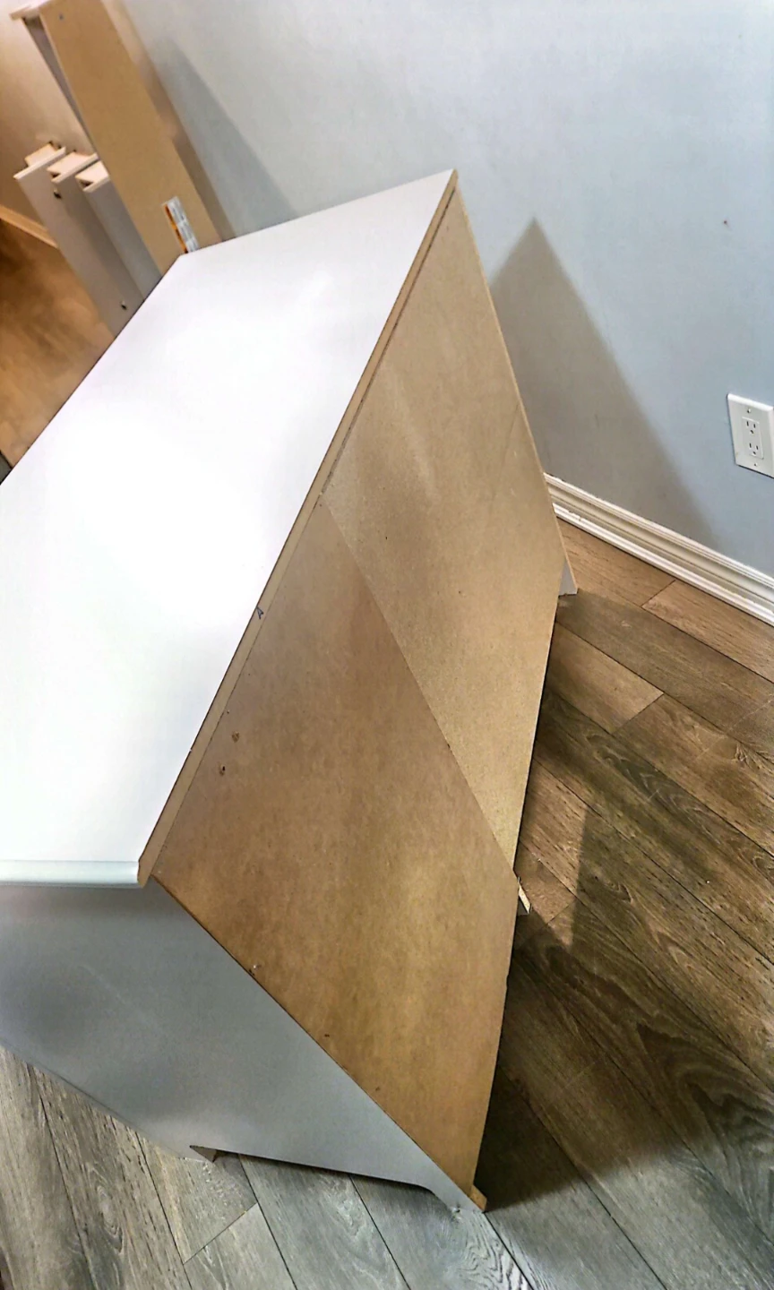 Grey Changing Table with Drawers & Storage - photo 2