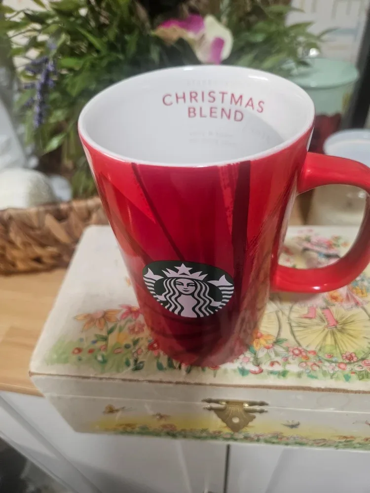 X- MAS Starbuck red coffee/ tea  tall mug 12 oz