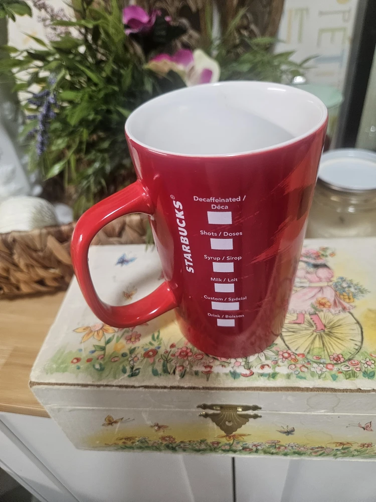 X- MAS Starbuck red coffee/ tea  tall mug 12 oz - photo 2