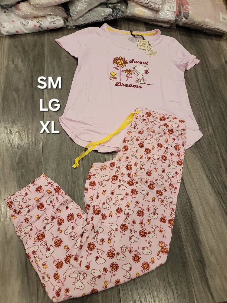 Snoopy Pajama Set - Ladies sizes small, medium,  Large, X-Large image indicator(4)