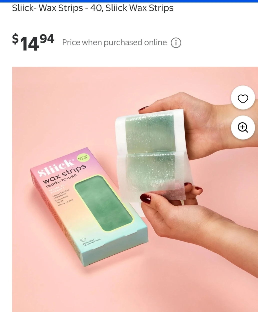 30 Sliick Wax Strips + 10 post wax wipes - photo 4