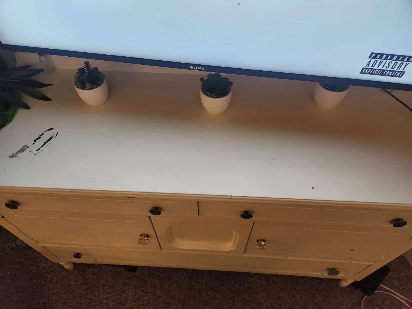 Shabby chiq White Painted Wood Dresser - photo 2