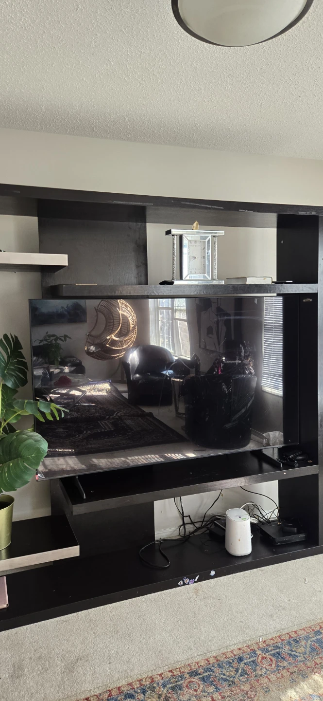 Large Black TV Stand/Entertainment Unit - photo 2