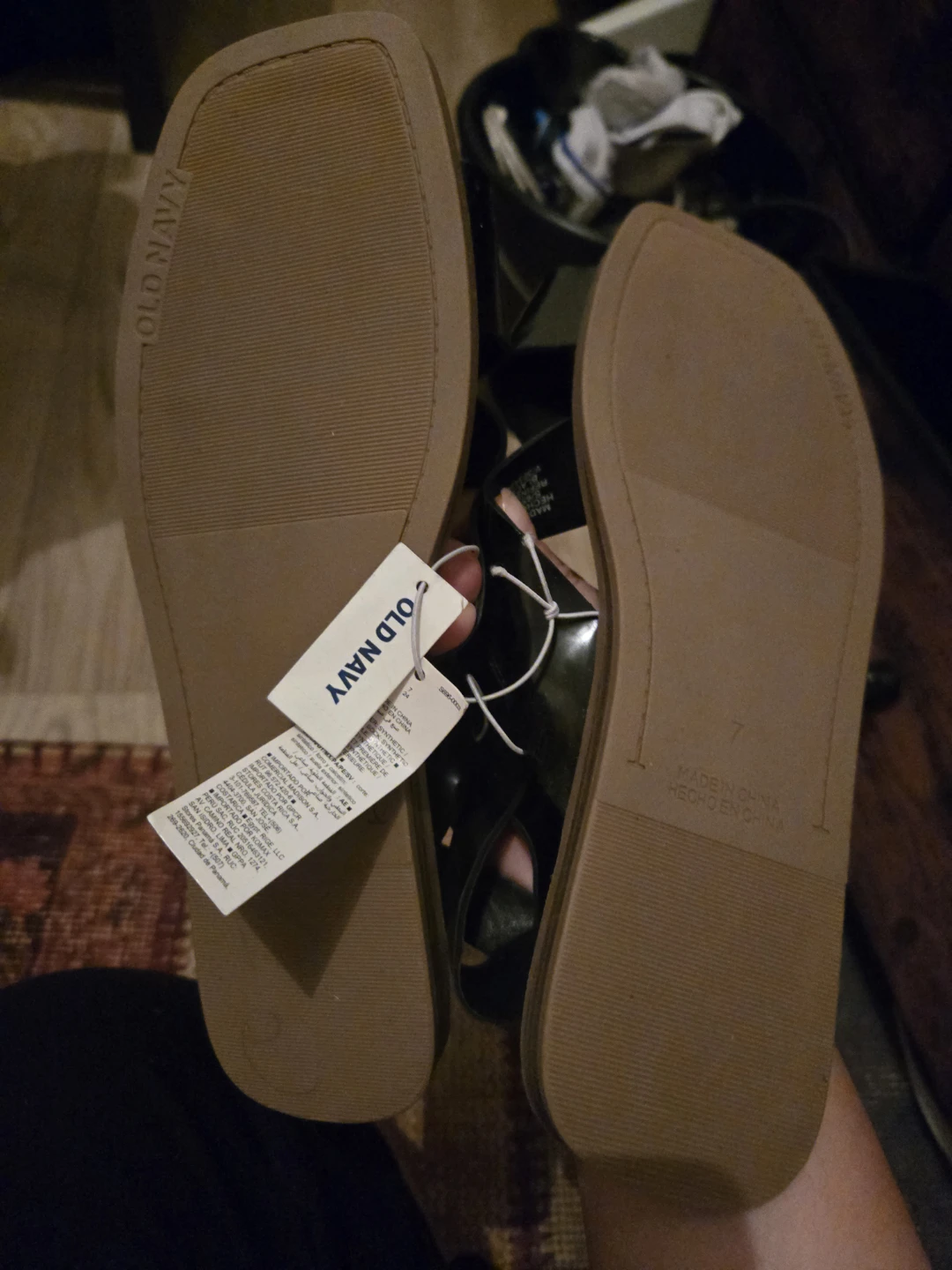 Old Navy women open toe black sandal - photo 3