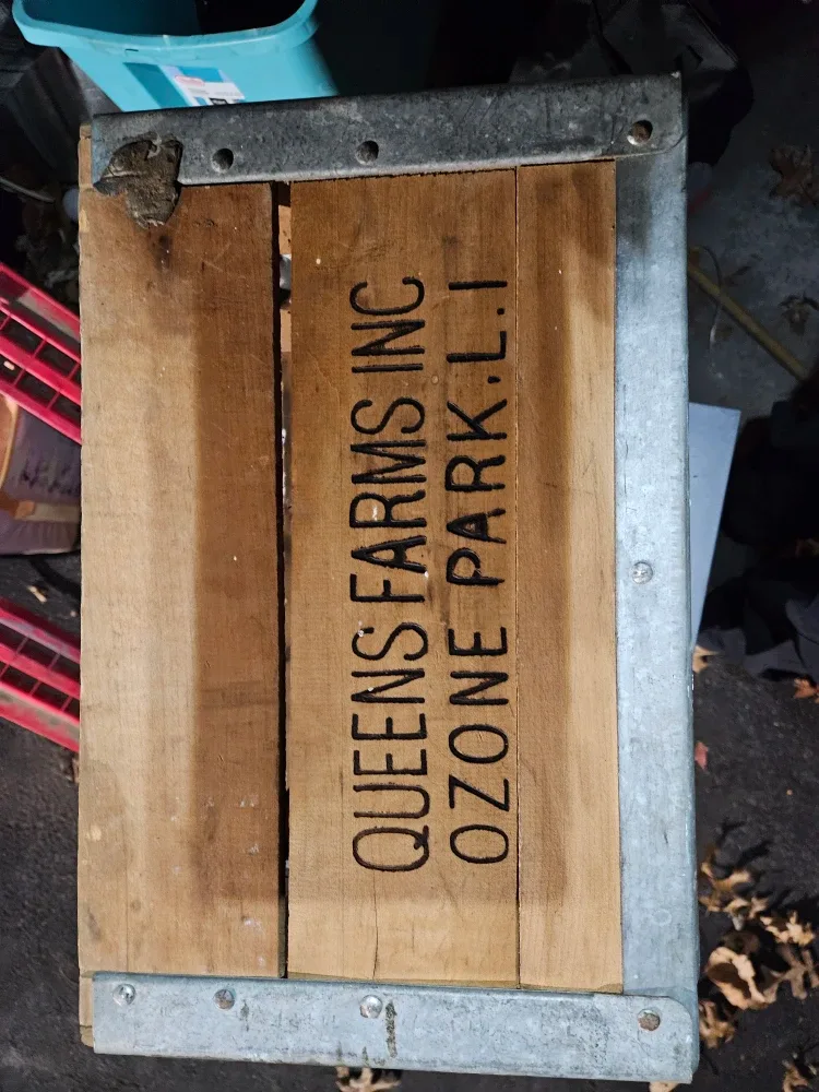 Queens Farms Inc. Wooden Crate - Ozone Park L.I. image indicator(4)