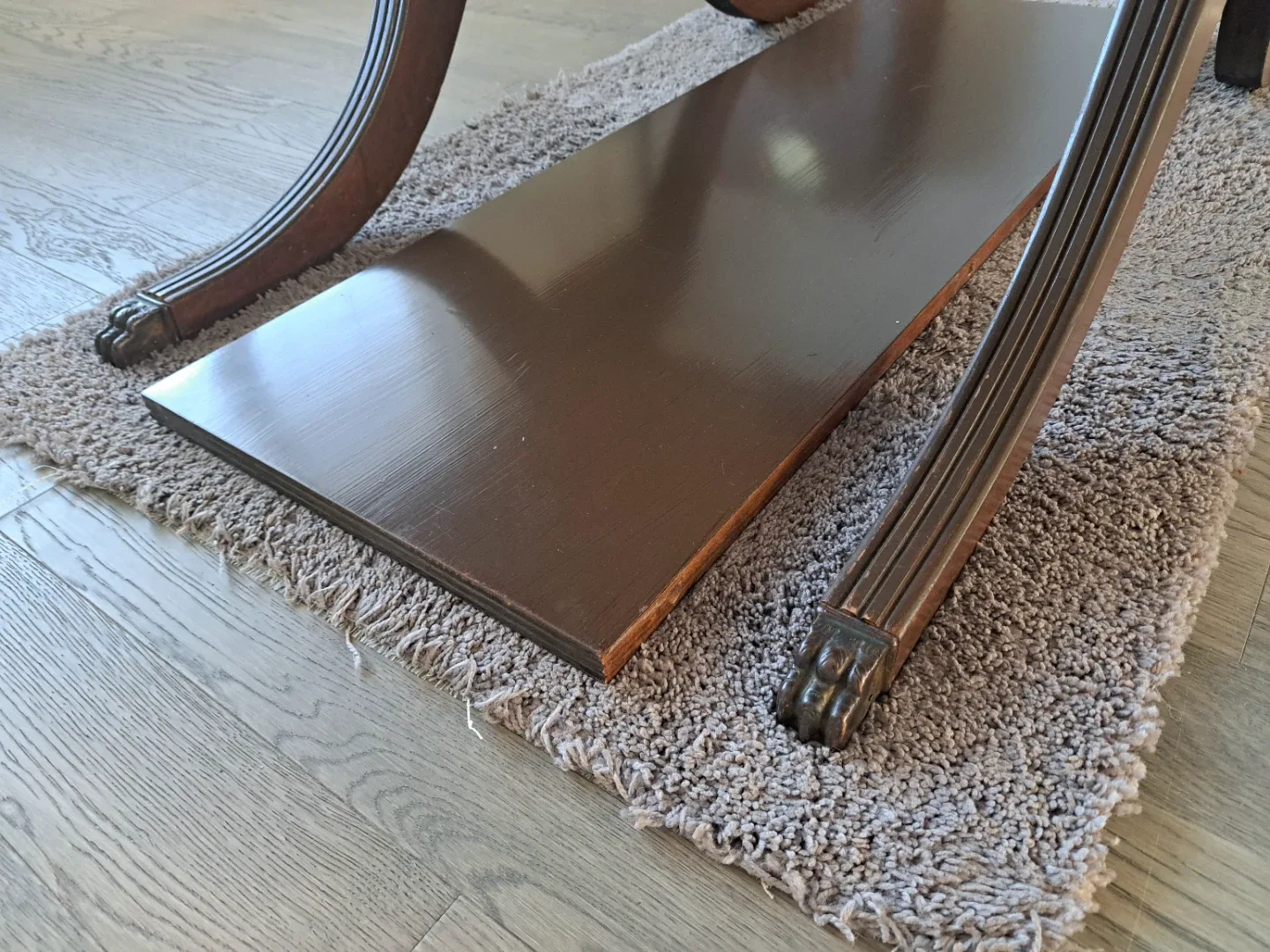 Vintage Antique Brown Drop Leaf Dining Table image indicator(5)