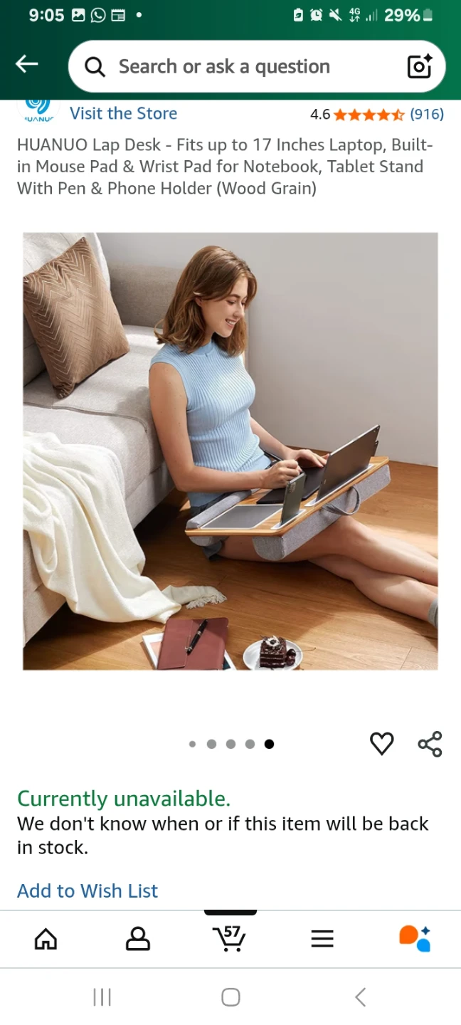 Lap Desk - Fits up to 17 Inches Laptop - photo 2