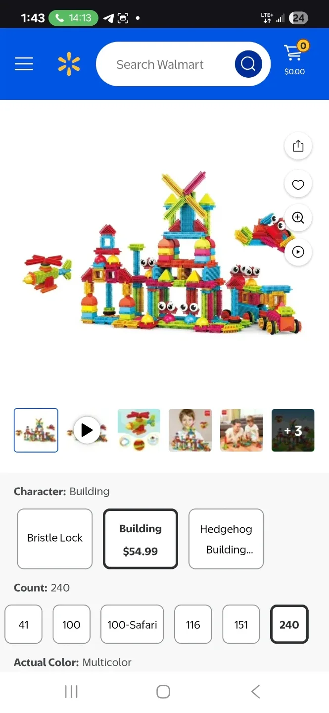 PicassoTiles Hedgehog Spiky Blocks – 240 PCS Building Set image indicator(6)